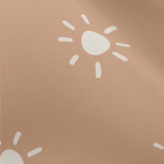 Hand Drawn White Sun Chiffon