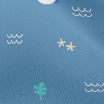 Cute Whale Pattern Chiffon