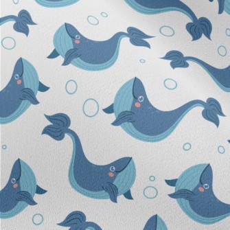 Lively And Cute Whale Chiffon