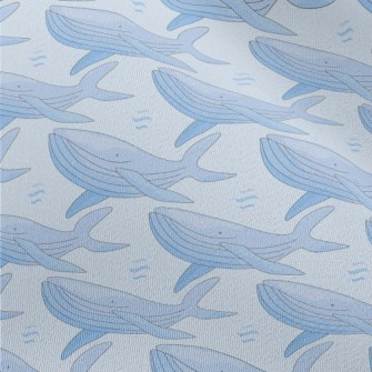 Hand Drawn Whale Illustration Chiffon