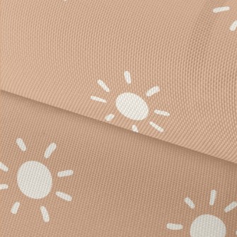 Hand Drawn White Sun Waterproof Oxford