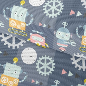 Cute Robot Waterproof Oxford