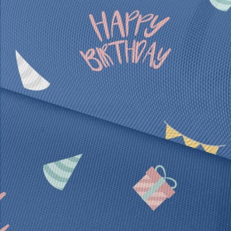 Blue Birthday Background Waterproof Oxford