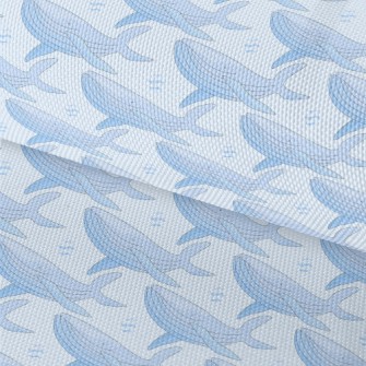 Hand Drawn Whale Illustration Waterproof Oxford