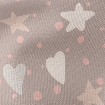 Heart And Star Graffiti Waterproof Canvas