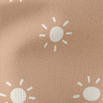 Hand Drawn White Sun Waterproof Canvas