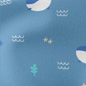 Cute Whale Pattern Waterproof Canvas