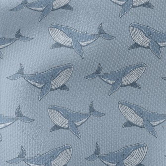 Hand Drawn Unique Whale Waterproof Canvas