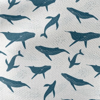 Beautiful Whale Pattern Waterproof Canvas