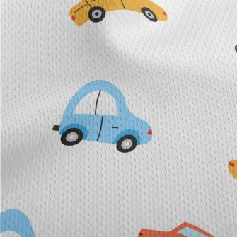 Colorful Car Graffiti Athletic Mesh Flat Back