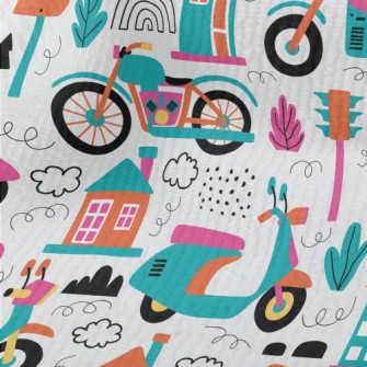 Bright Cartoon Motorcycle Terry