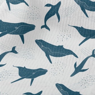 Beautiful Whale Pattern Terry