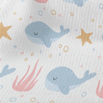 Cute Whale With Eyes Closed Terry