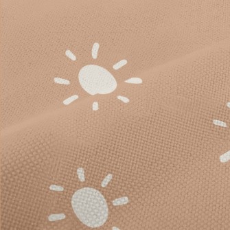 Hand Drawn White Sun Performance Linen