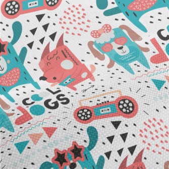 Colorful Disco Puppy Performance Linen