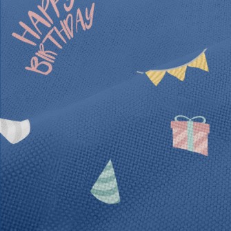 Blue Birthday Background Performance Linen