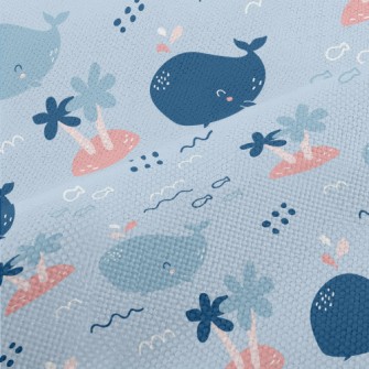 Happy Cartoon Whale Performance Linen