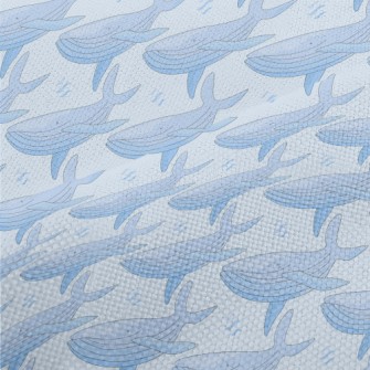 Hand Drawn Whale Illustration Performance Linen