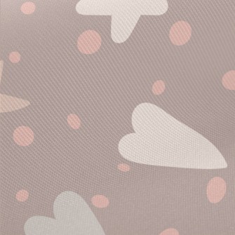 Heart And Star Graffiti Twill