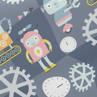 Cute Robot Twill