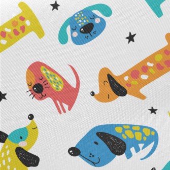 Funny Pattern Puppy Twill
