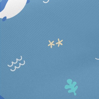 Cute Whale Pattern Twill