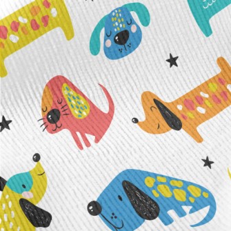 Funny Pattern Puppy Standard Corduroy