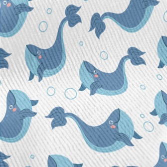 Lively And Cute Whale Standard Corduroy