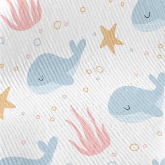 Cute Whale With Eyes Closed Standard Corduroy