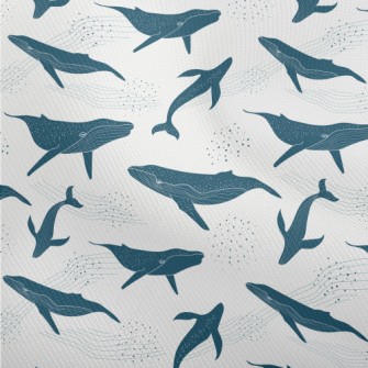 Beautiful Whale Pattern Dobby