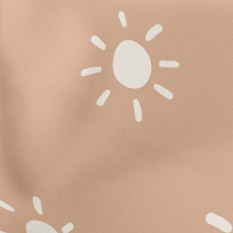 Hand Drawn White Sun Stretch Ponte