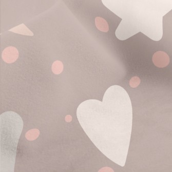 Heart And Star Graffiti Micro Fleece