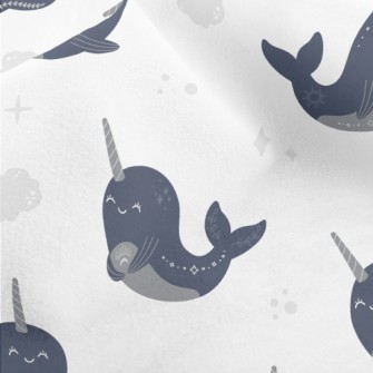 Happy Constellation Narwhal Micro Fleece