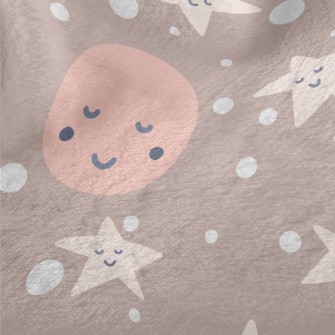Smiling Star Graffiti Minky
