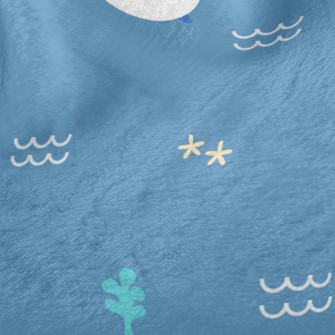 Cute Whale Pattern Minky