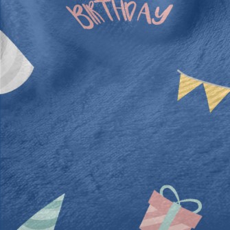 Blue Birthday Background Minky