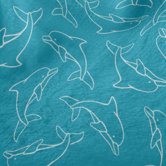 Hand Drawn Dolphin Minky