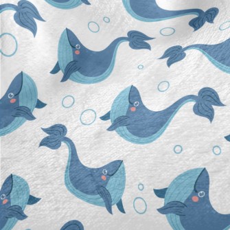 Lively And Cute Whale Minky