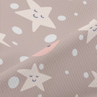 Smiling Star Graffiti Piqué