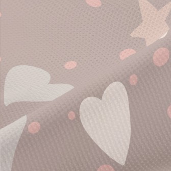 Heart And Star Graffiti Piqué