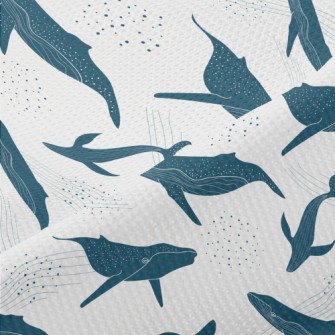 Beautiful Whale Pattern Piqué