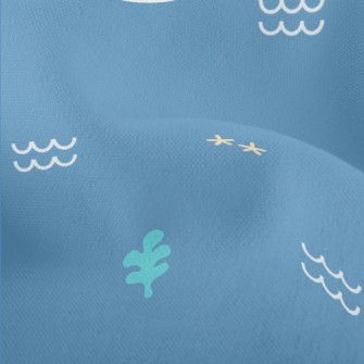 Cute Whale Pattern Lightweight Performance Linen