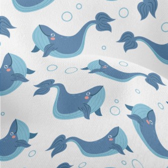 Lively And Cute Whale Lightweight Performance Linen
