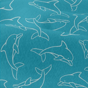 Hand Drawn Dolphin Modern Jersey