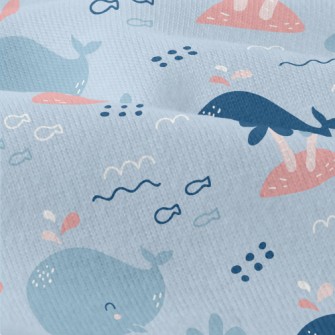 Happy Cartoon Whale Modern Jersey
