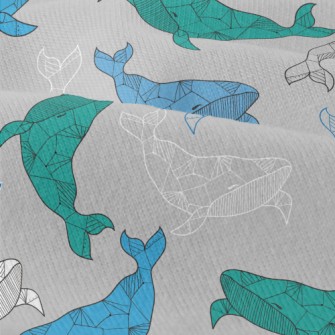 Artistic Hand Drawn Whale Modern Jersey