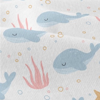 Cute Whale With Eyes Closed Modern Jersey