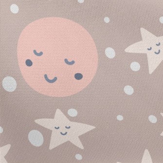 Smiling Star Graffiti Pongee