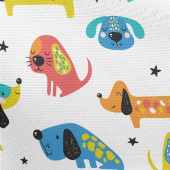 Funny Pattern Puppy Pongee