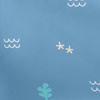 Cute Whale Pattern Pongee